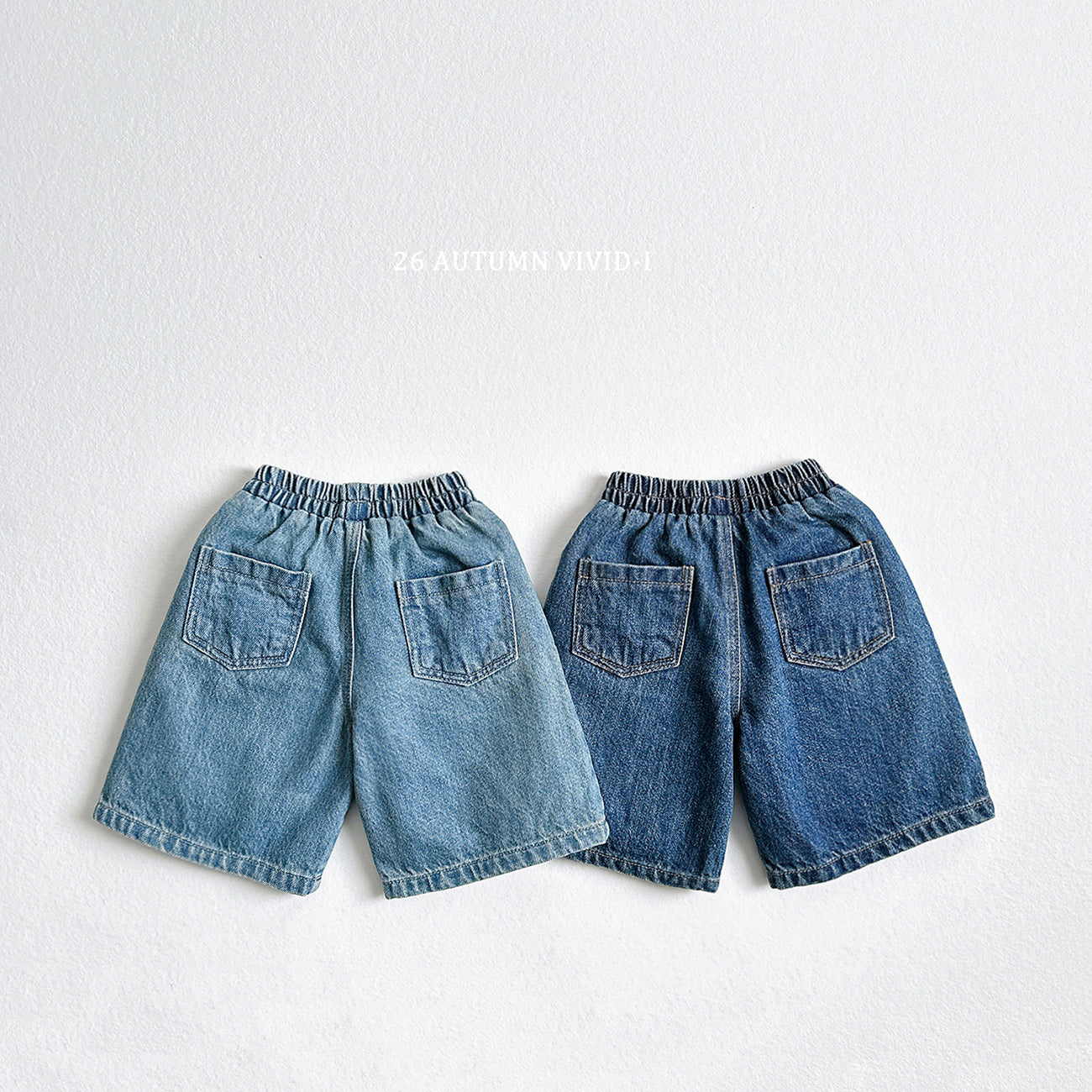 Cropped Denim Pants-vivid-i-20