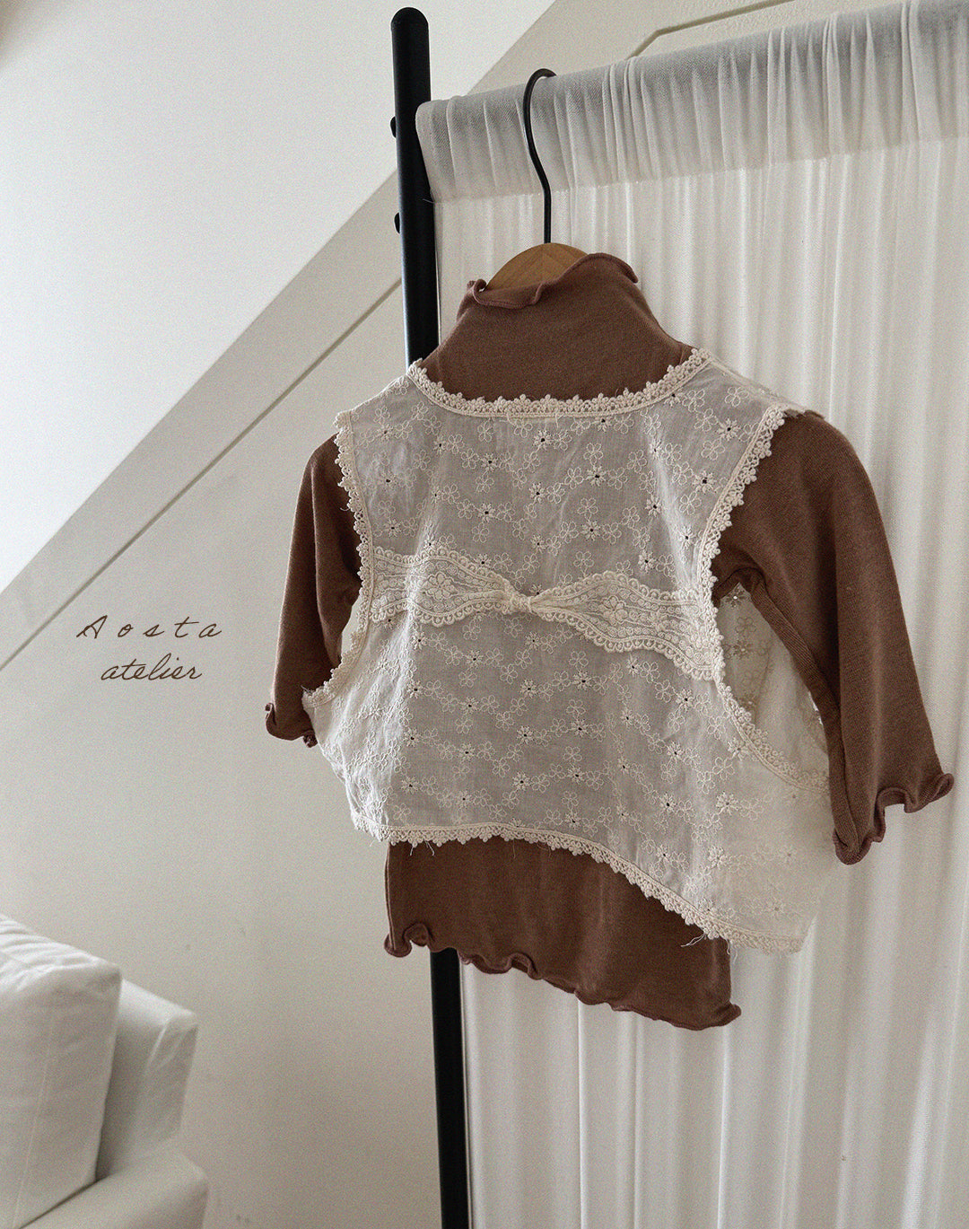 Lace Open Vest-Aosta-20
