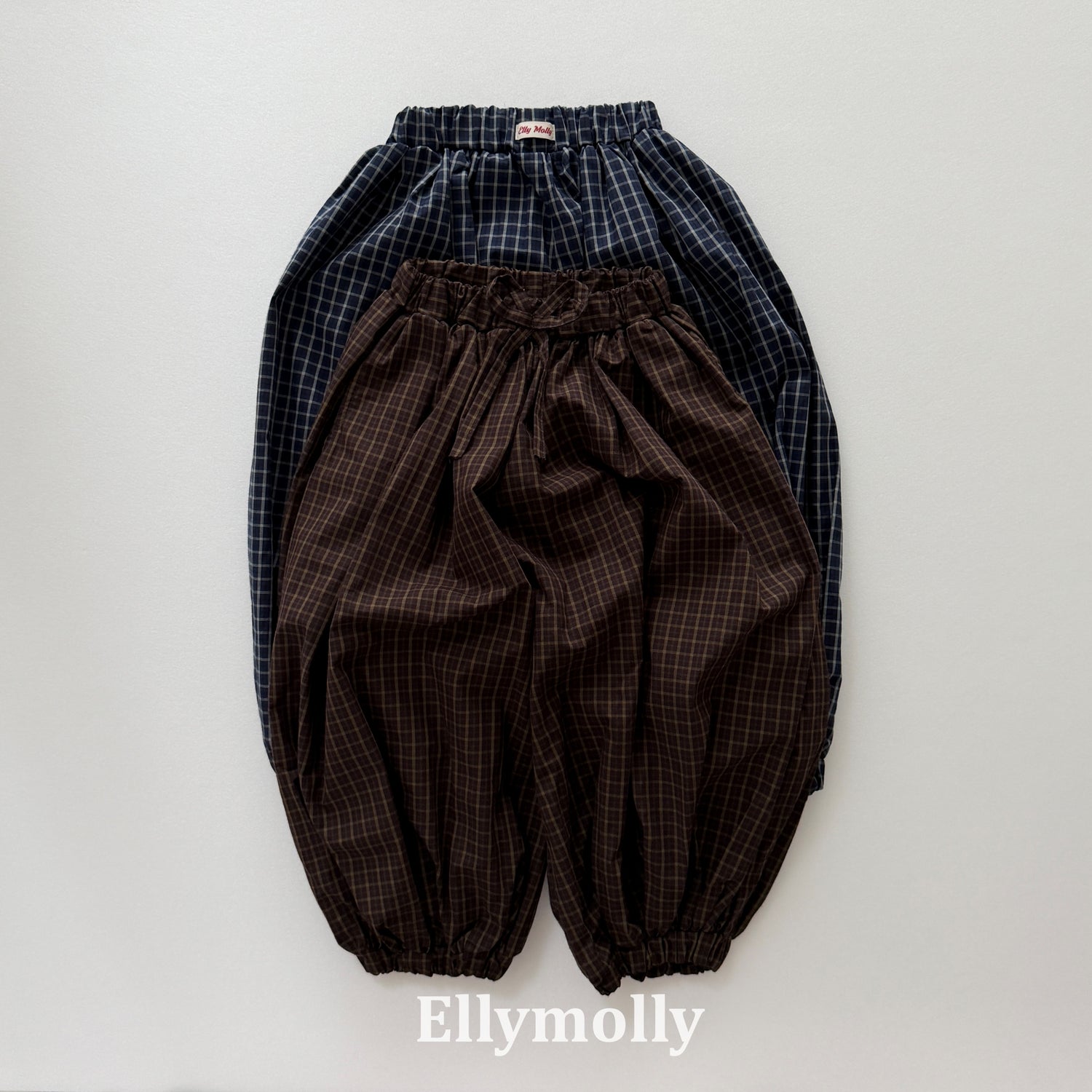 Autumn Grid Balloon Pants-ellymolly-52