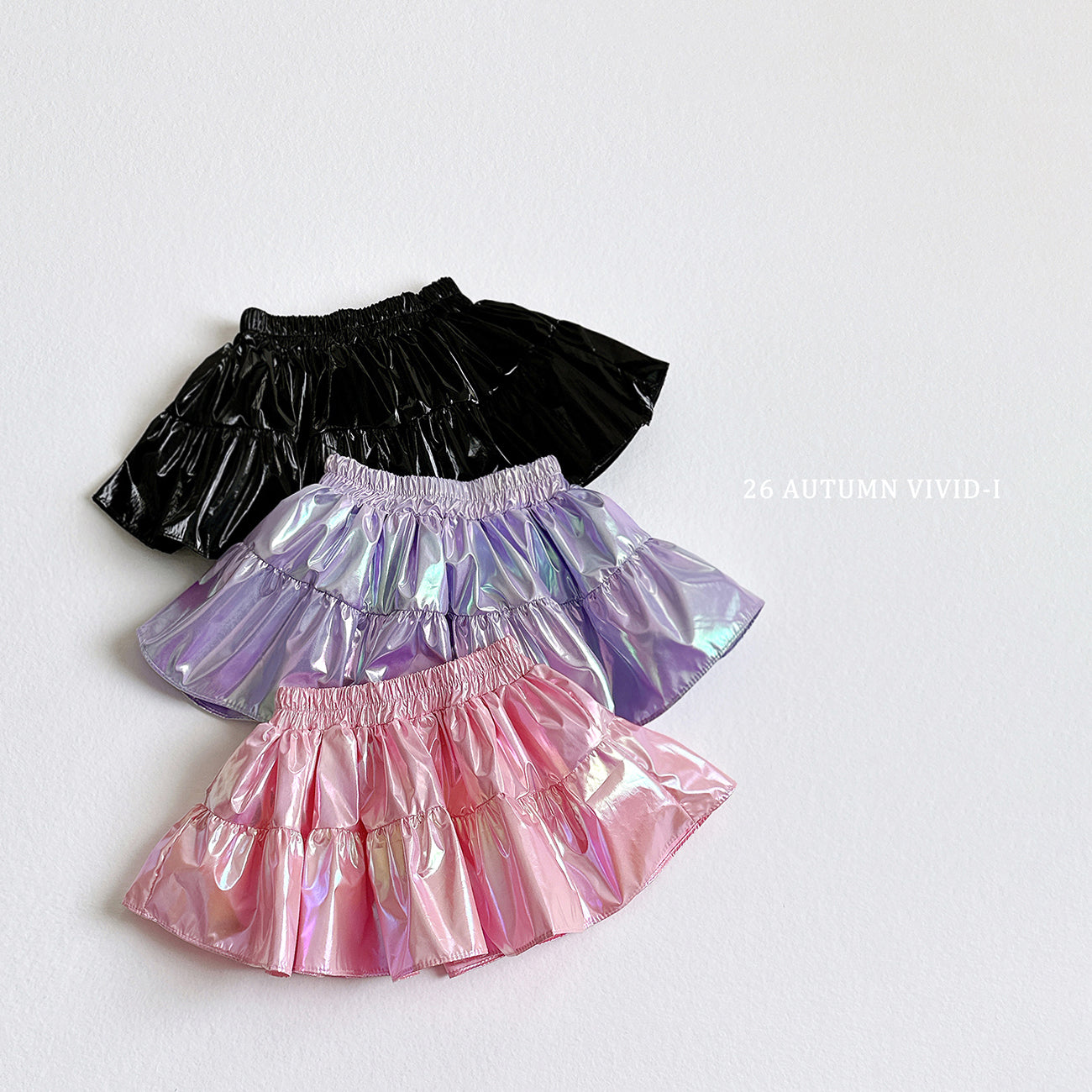 Pop Glossy Skirt-vivid-i-35