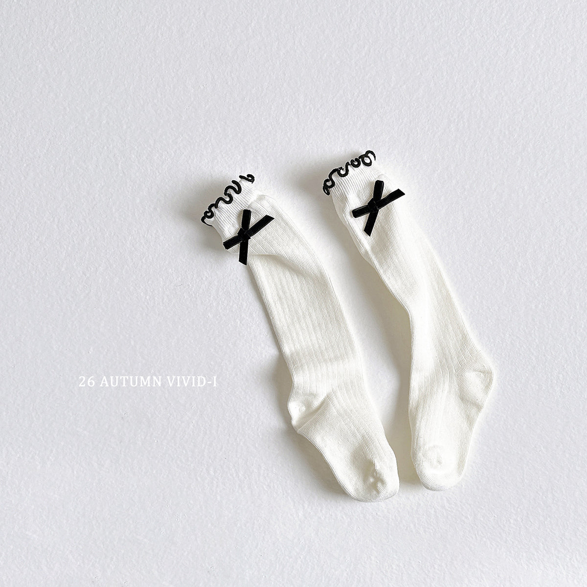 Ribbon Frilly Socks-vivid-i-108