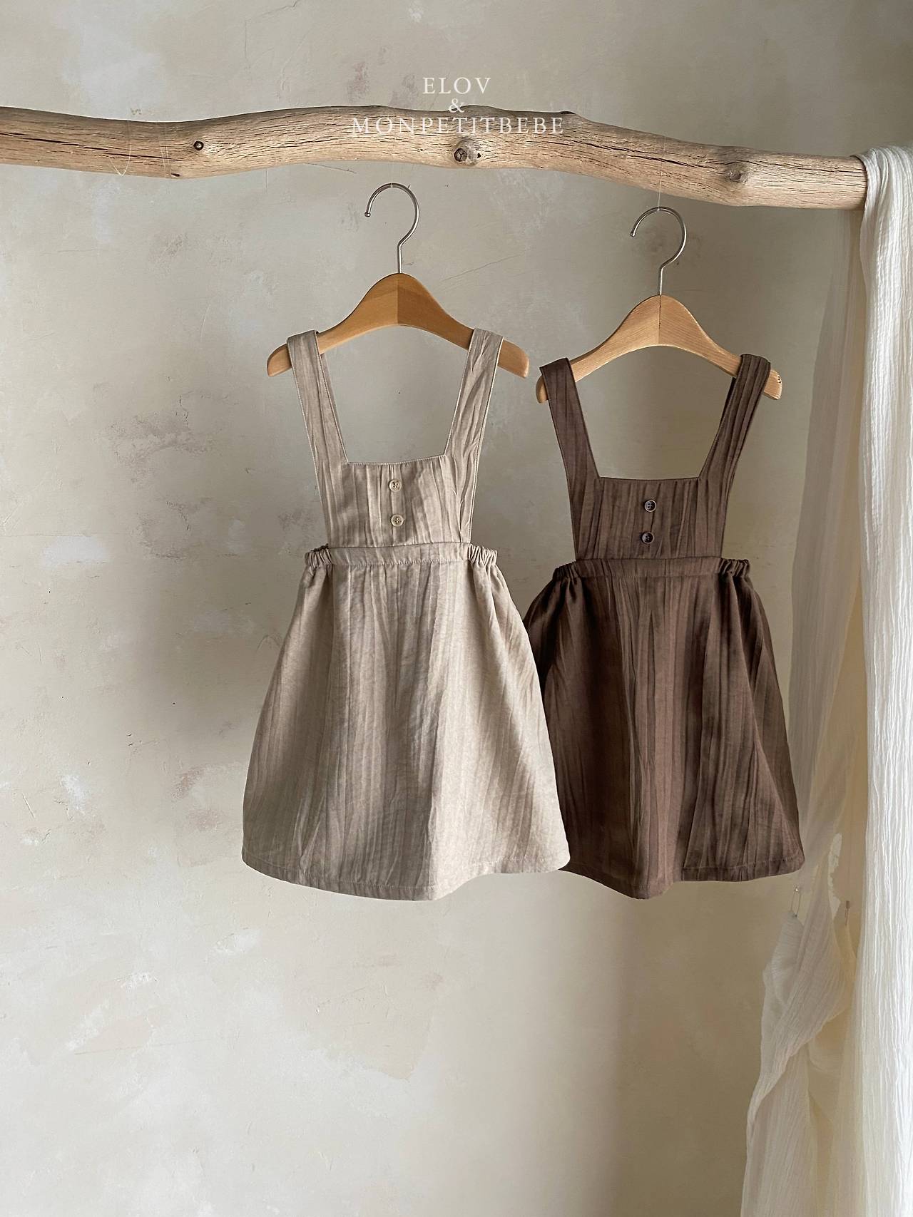 Pleated Apron Dress  - EVOL&MONPETITBEBE - 16