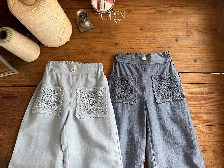Mare Lace Linen Jeans- OREN /2- 24