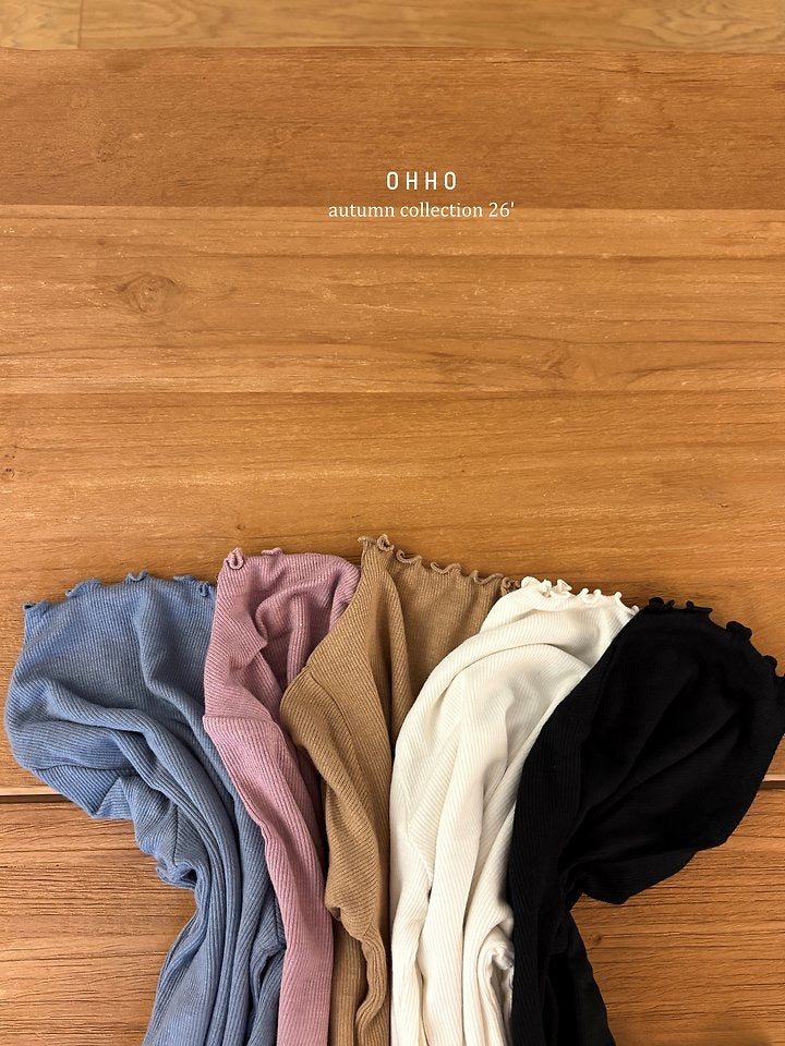 Dove Ribbed Mock Neck TShirt-ohho-20