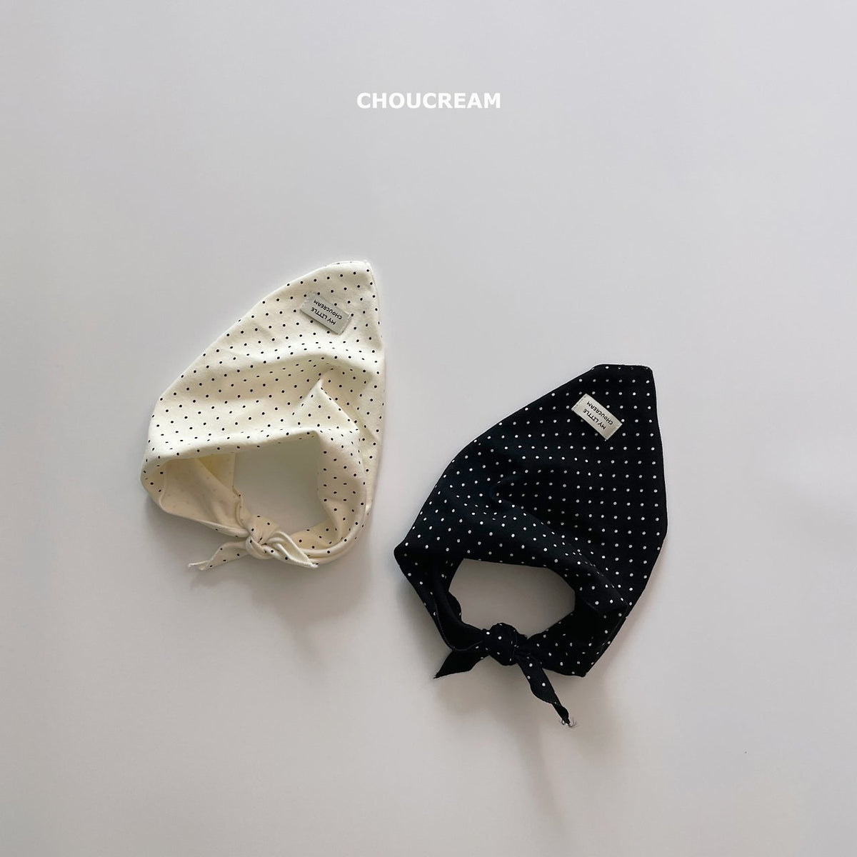 Polka Dot Scarf Hood-CHOUCREAM-32