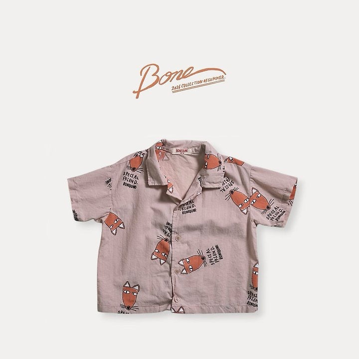 Fox collar shirt / boneoune -57