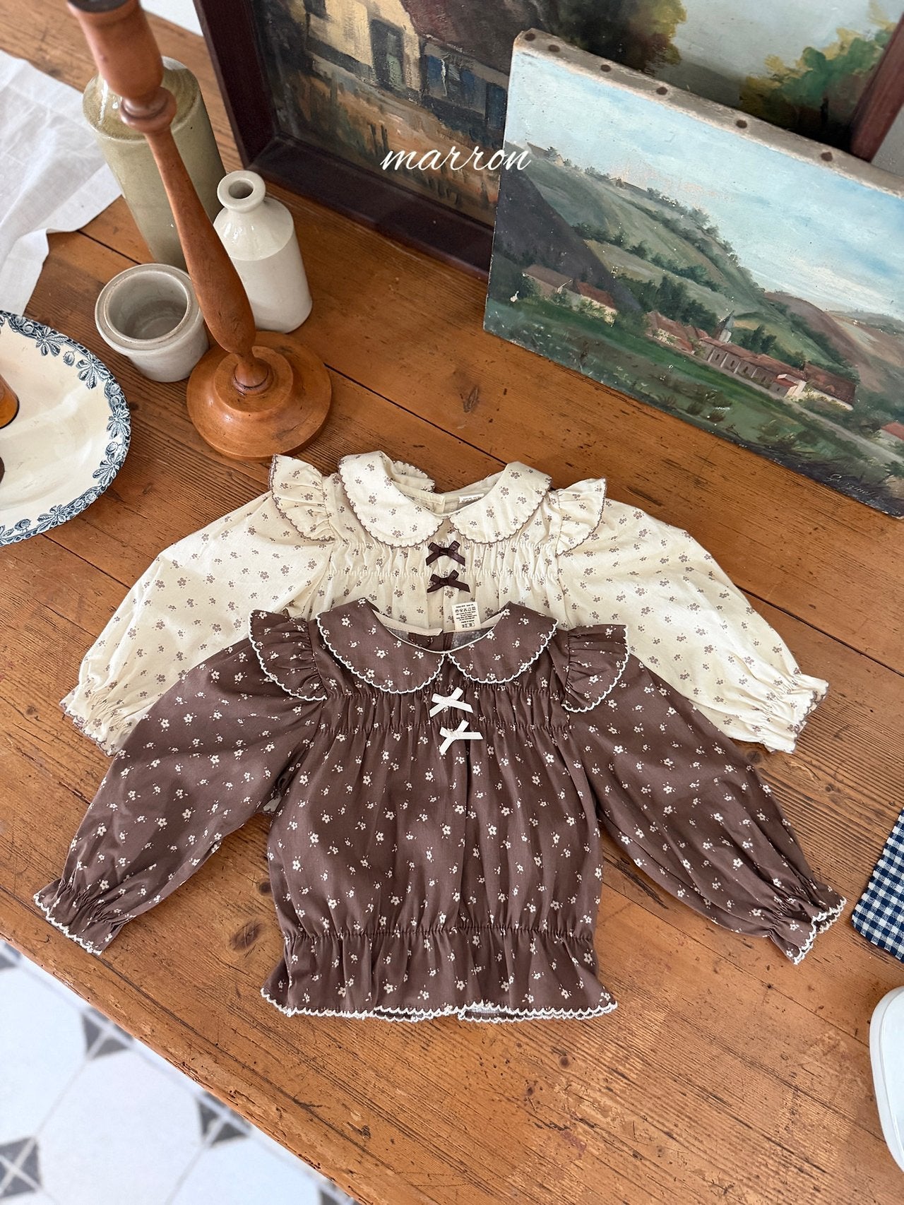Shine Blouse-Marron-50