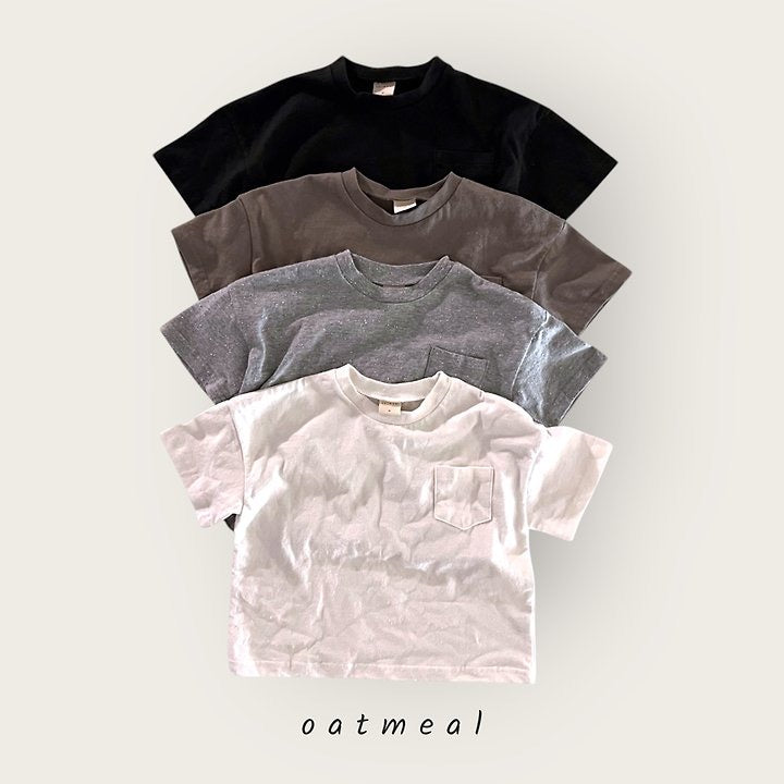 Pocket Round Tee - oatmeal - 15