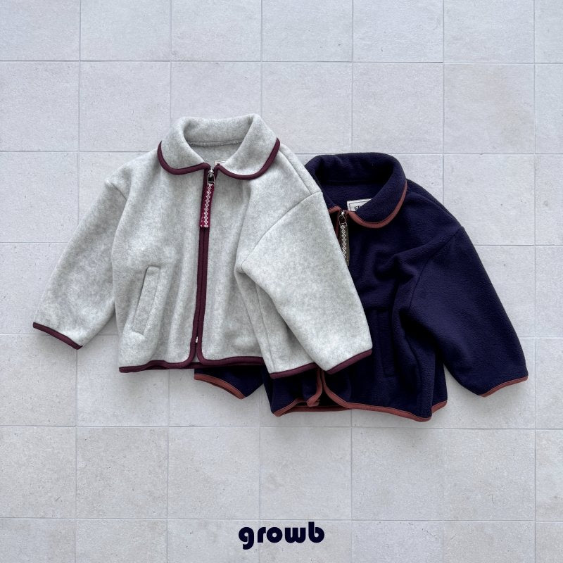 Pile Fleece Zip Jacket-growB-27