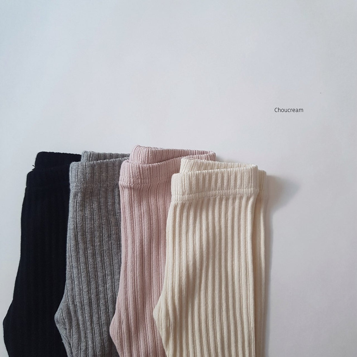 Ribbed Foot Leggings-CHOUCREAM-10