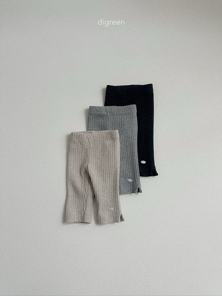 rib capri leggings-digreen-4