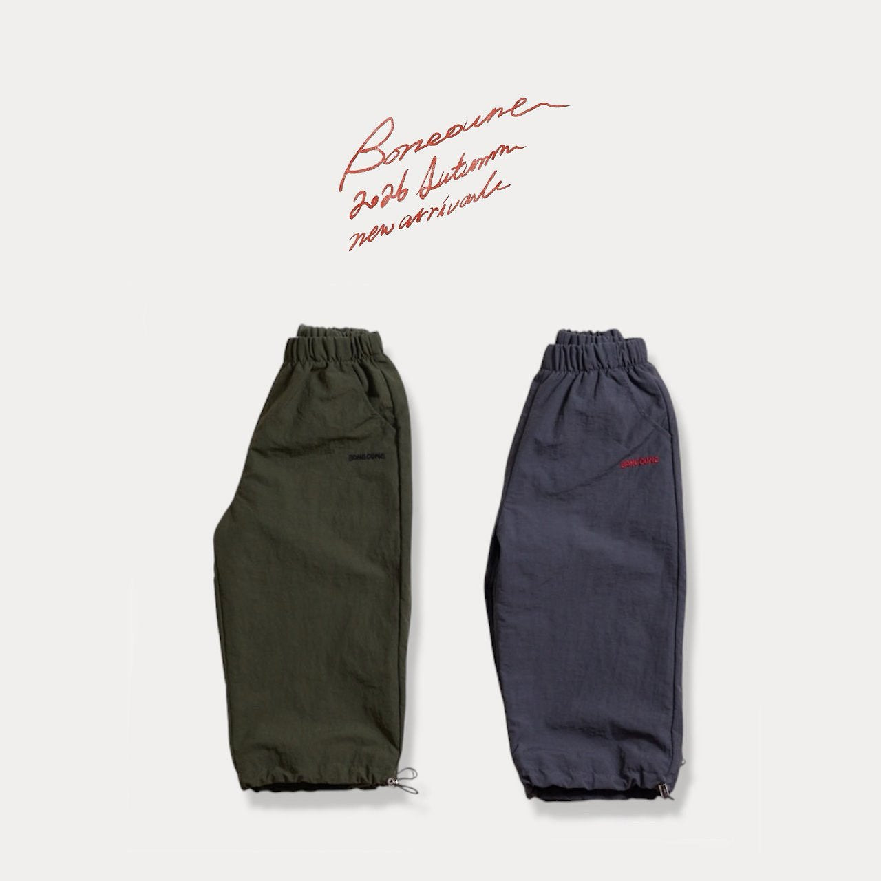 String Nylon Pants-boneoune-4