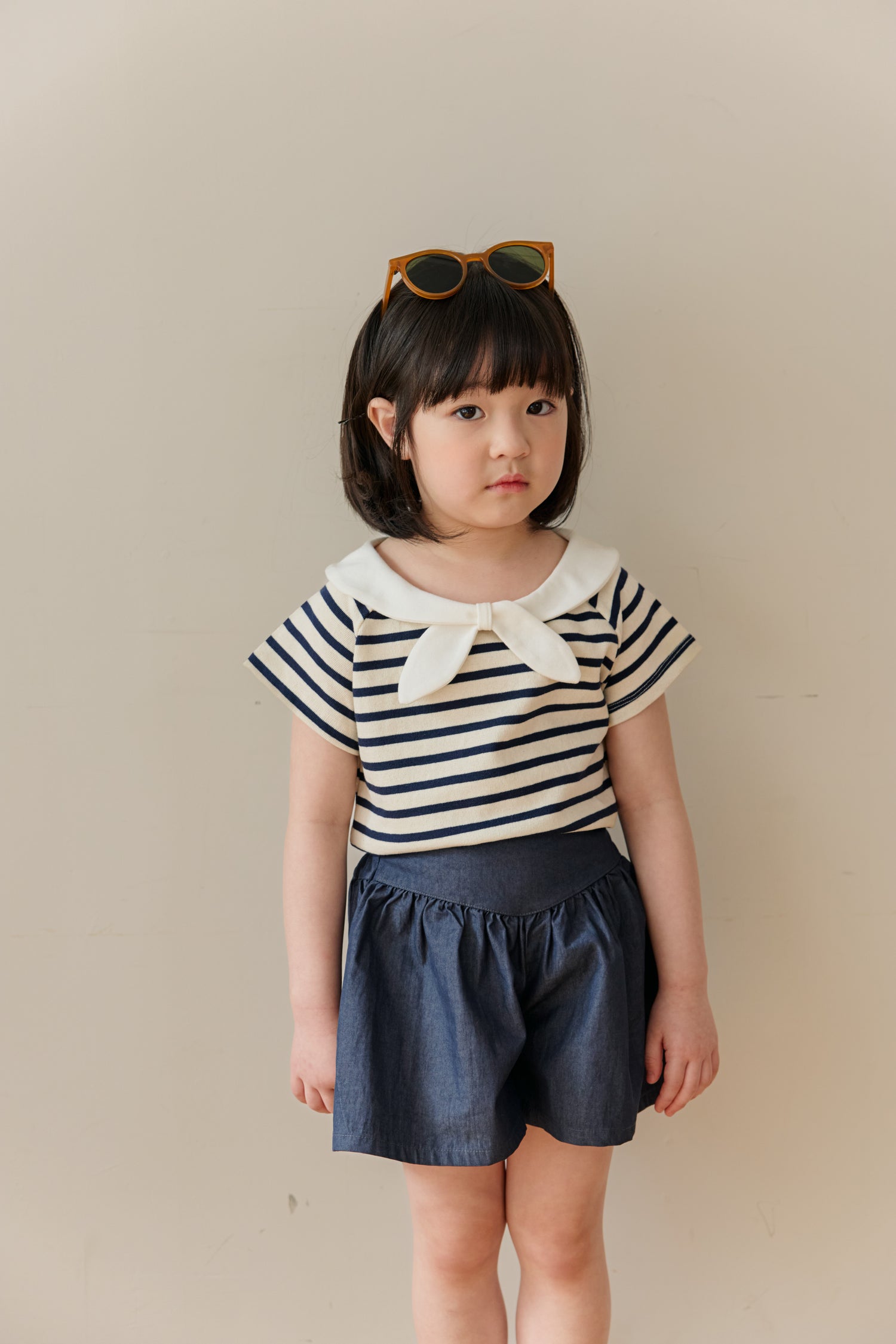 sailor ribbon Tee - mon atelier -7
