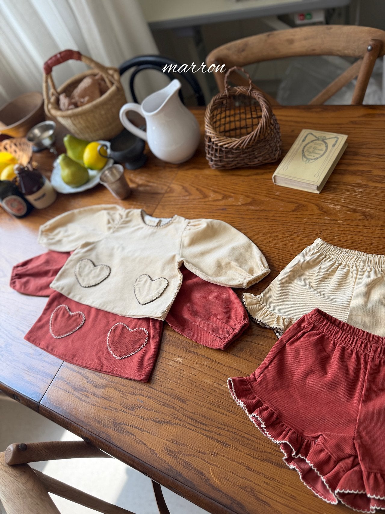 Heart Set-Marron-15