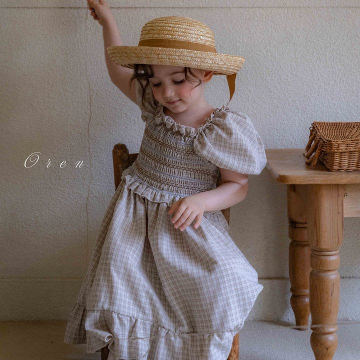 noe smocked onepiece - OREN / 3-30