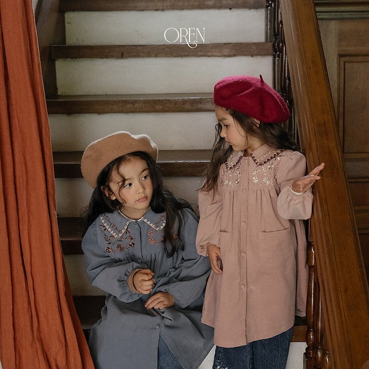 Kids Wool Beret-OREN-30