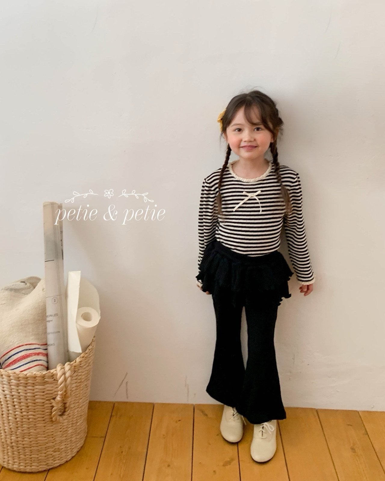 Jenny Ribbed Tiered Flare Pants-petit petit-41