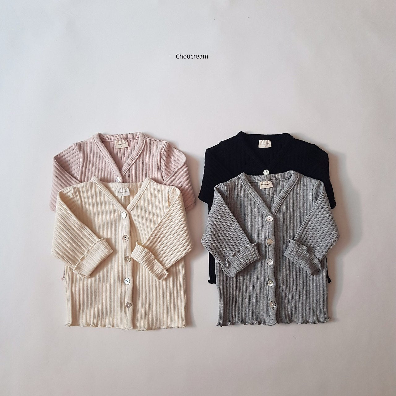 Bebe Ribbed Cardigan-CHOUCREAM-9