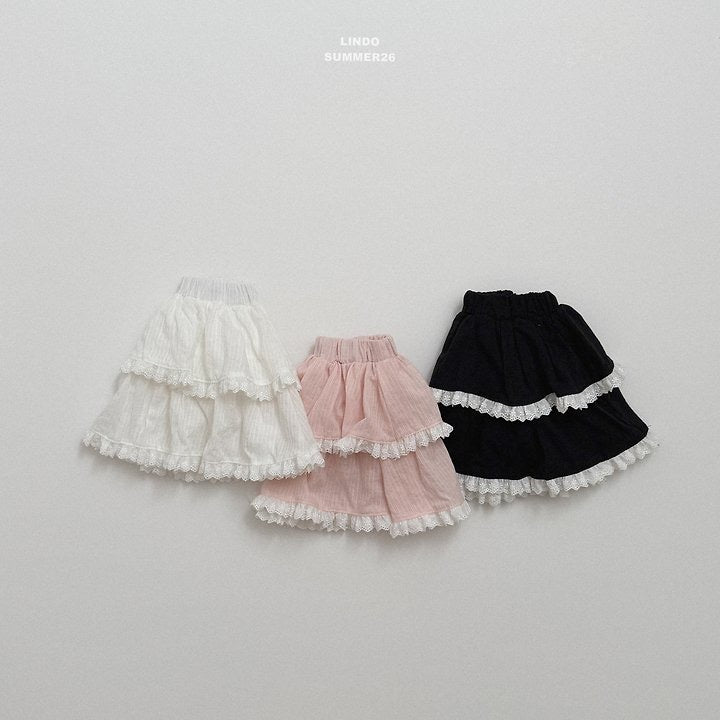 Lace Tiered Skirt - LINDO-2-22