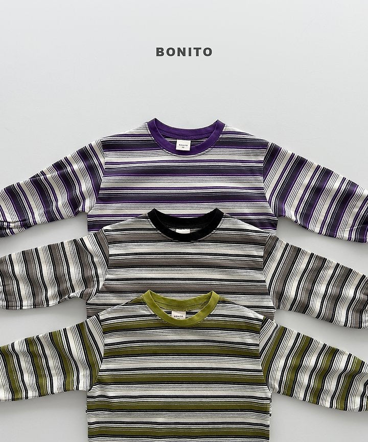 Track Stripe Ribbed Tee - BONITO - 051