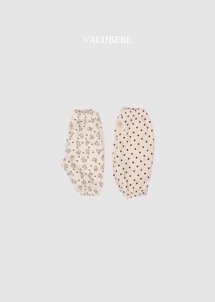 Autumn Emboss Bear & Dot Pants - valubebe - 052