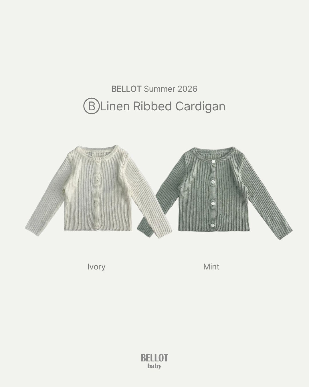 Linen Rib Cardigan-BELLOT-19