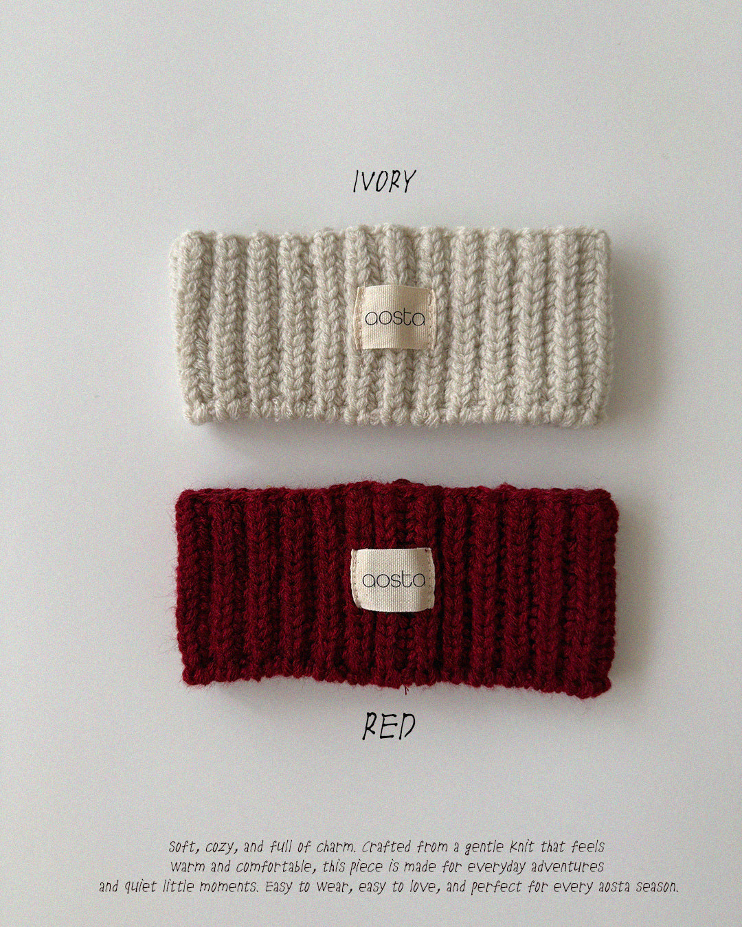 Knit Cookie Headband-Aosta-9