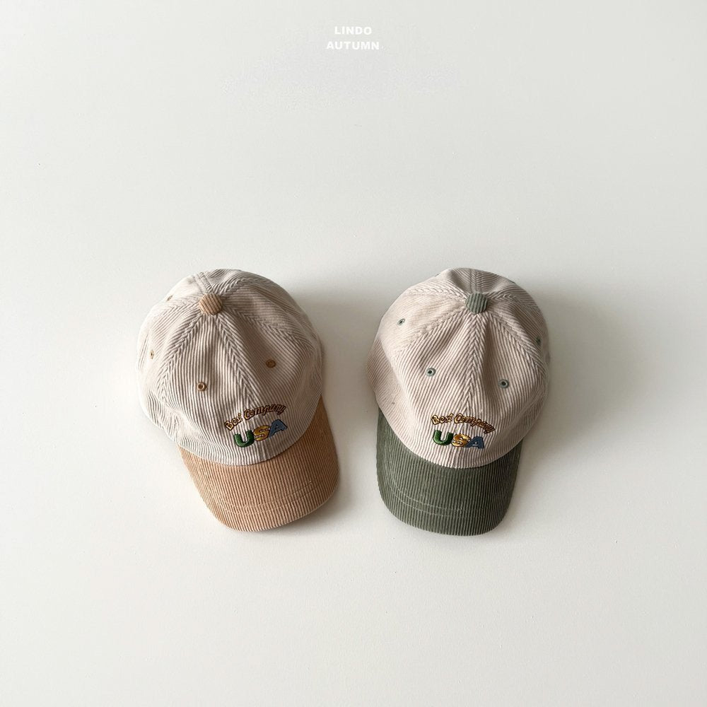 Corduroy Ball Cap-LINDO-41