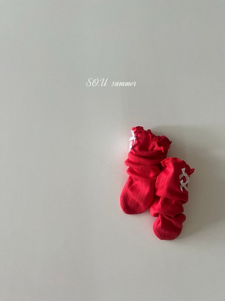 mini ribbon knee socks-so.u-5