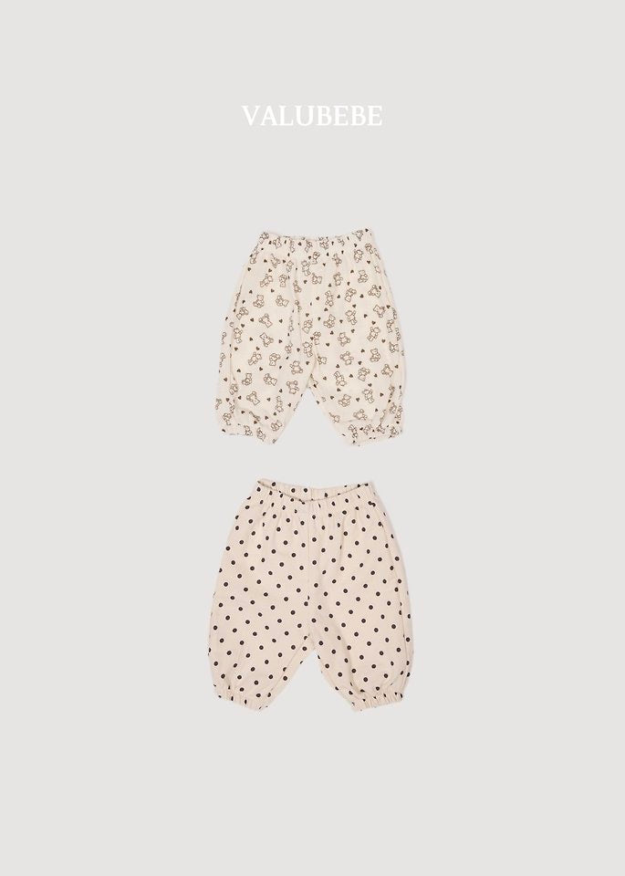 Autumn Emboss Bear & Dot Pants - valubebe - 052