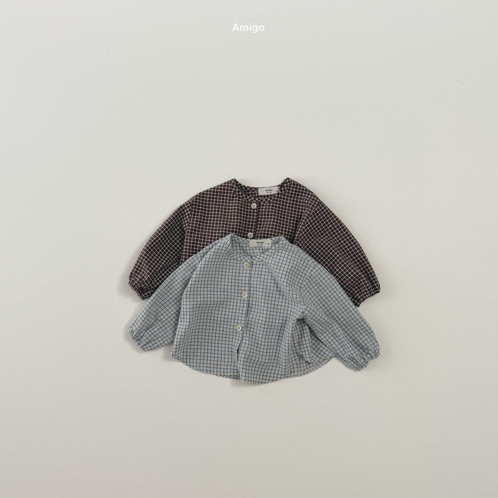 Square Shirring Blouse-Amigo-2