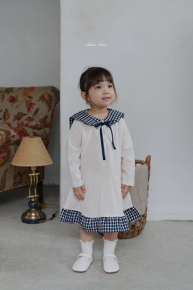 Maison Check Dress-bebenine-5