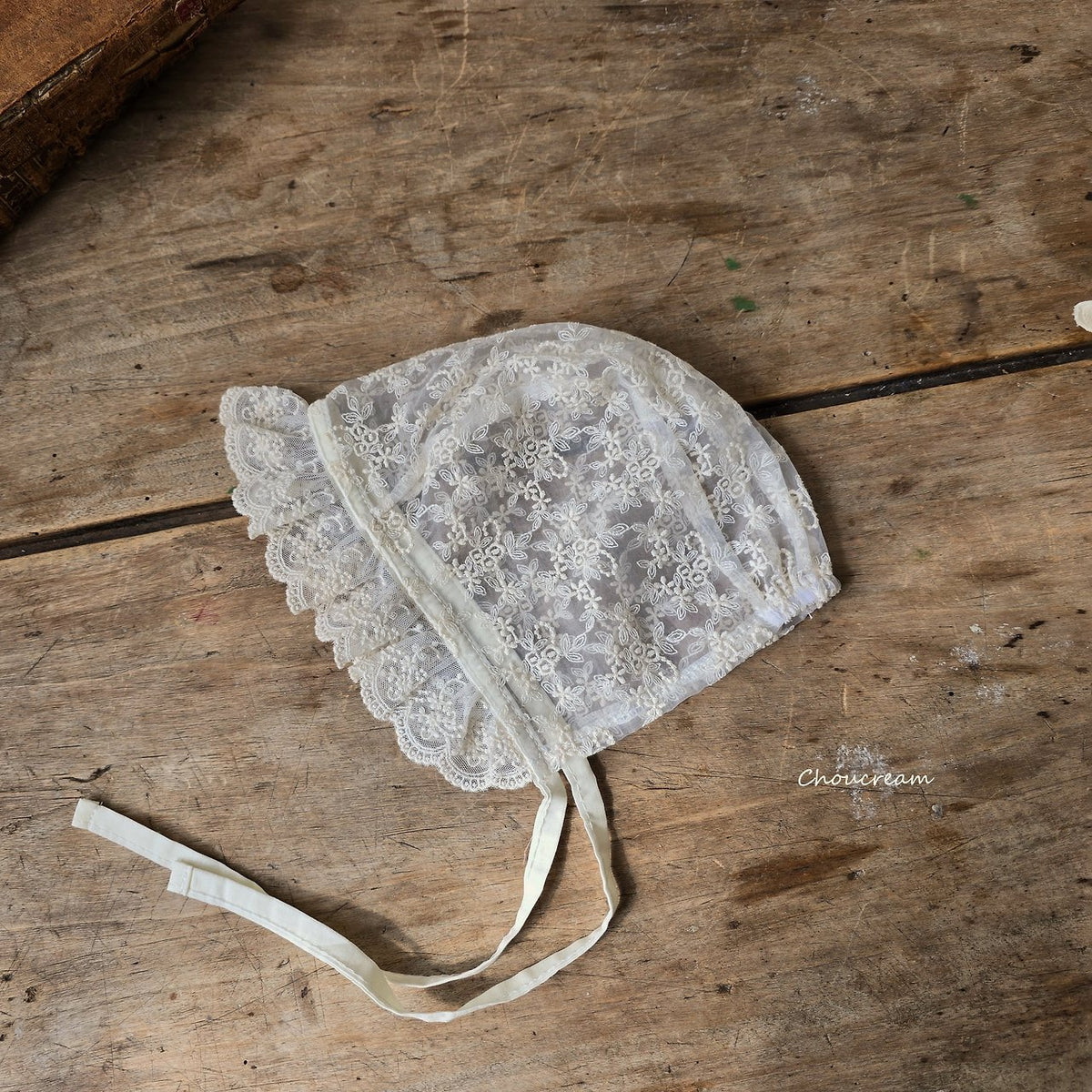 Lace Frill Bonnet-CHOUCREAM-16