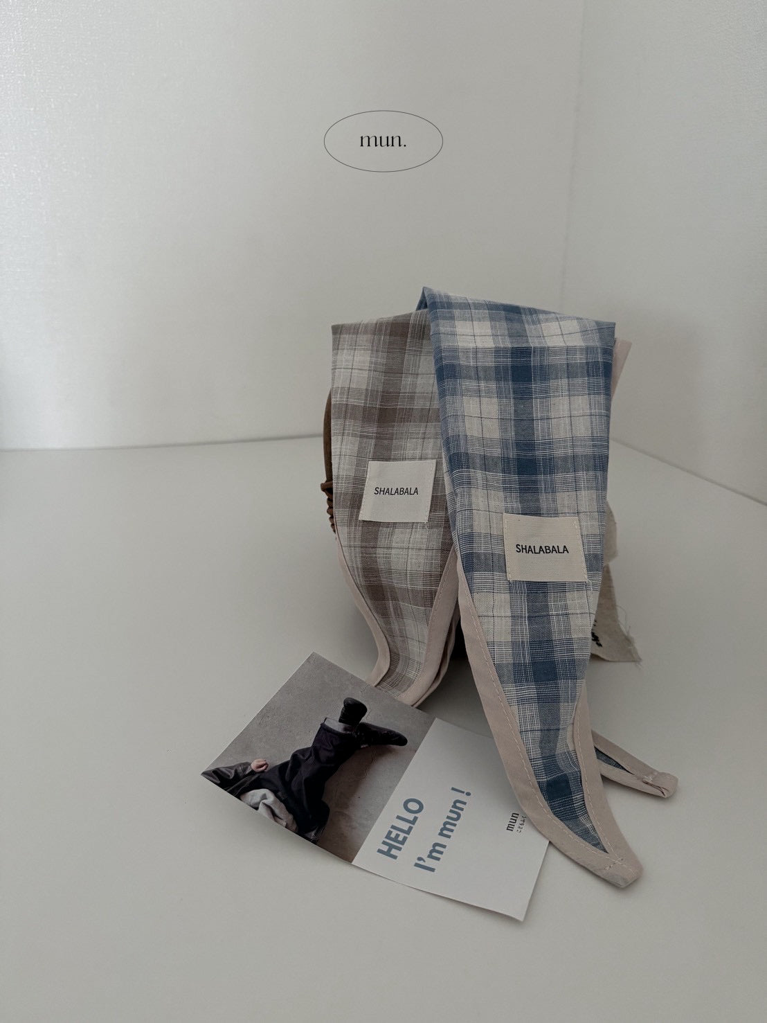 check scarf mun kodomofuku