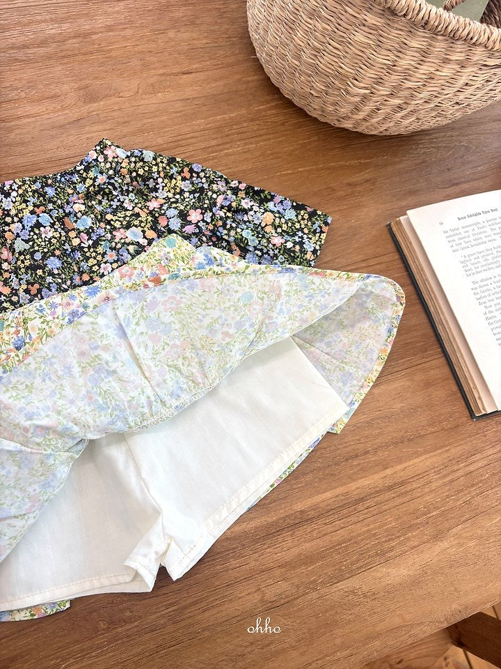 Floral Shirring Pants-ohho-11