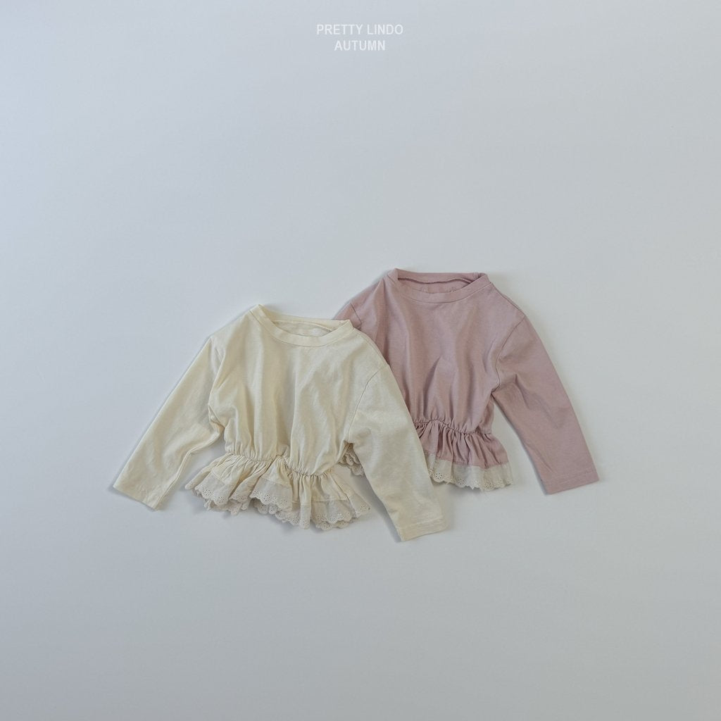 Single Lace Frill Tee-LINDO-2