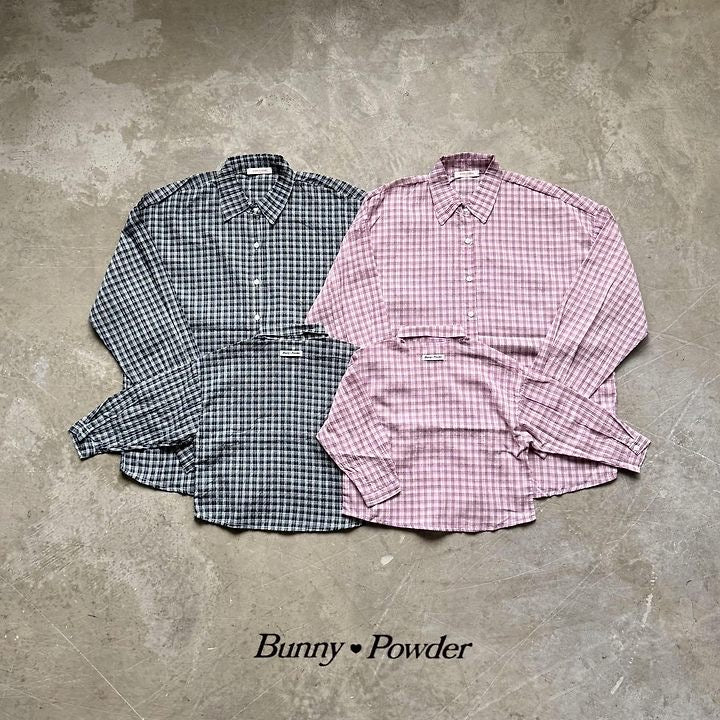 milk Check shirt ( +adult ) -bunnypowder-42