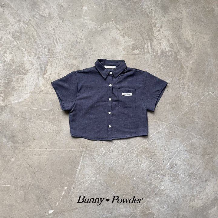 denim short sleeve shirt -bunnypowder-96