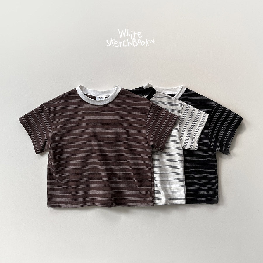 Miu Striped Short Sleeve T-wsb-30