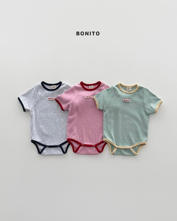Rib Contrast Bodysuit-BONITO-62