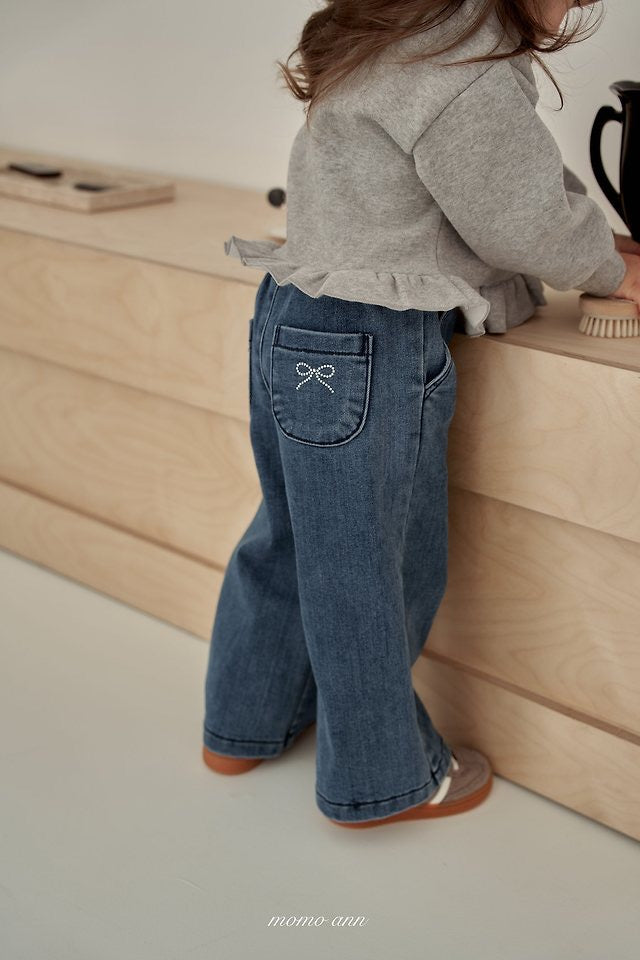 Wool Denim Pants- momoann-19