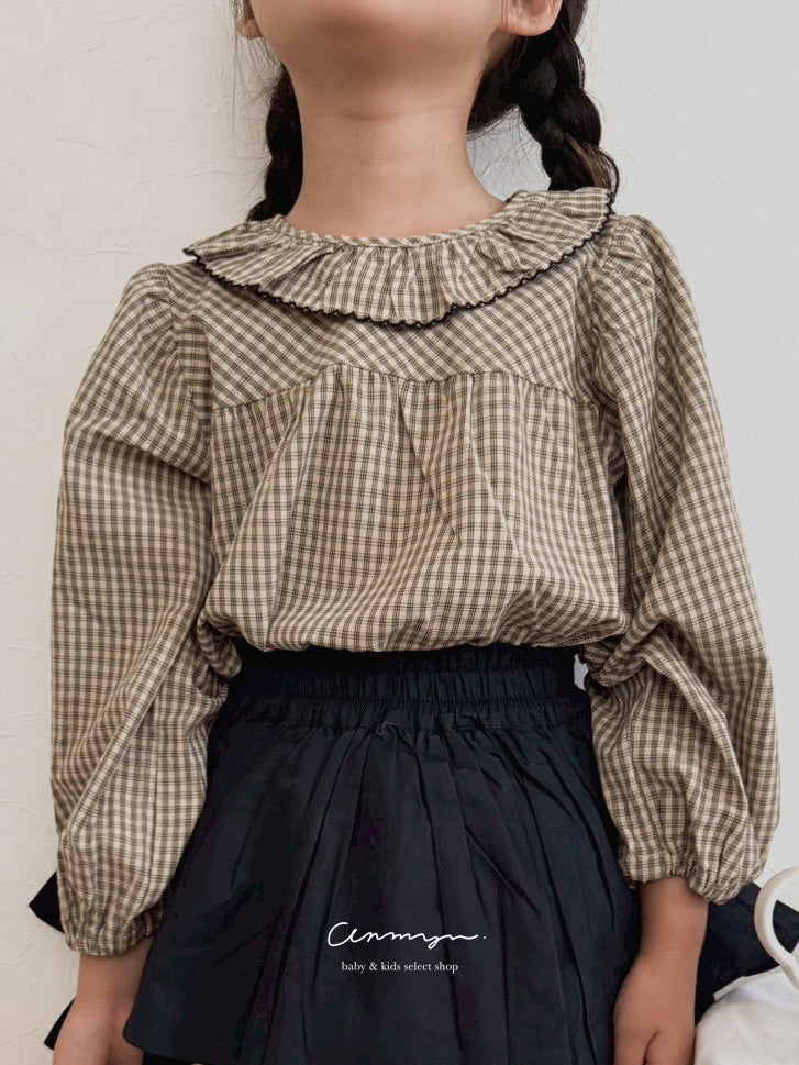 ｜即納｜Romantique Gingham Blouse