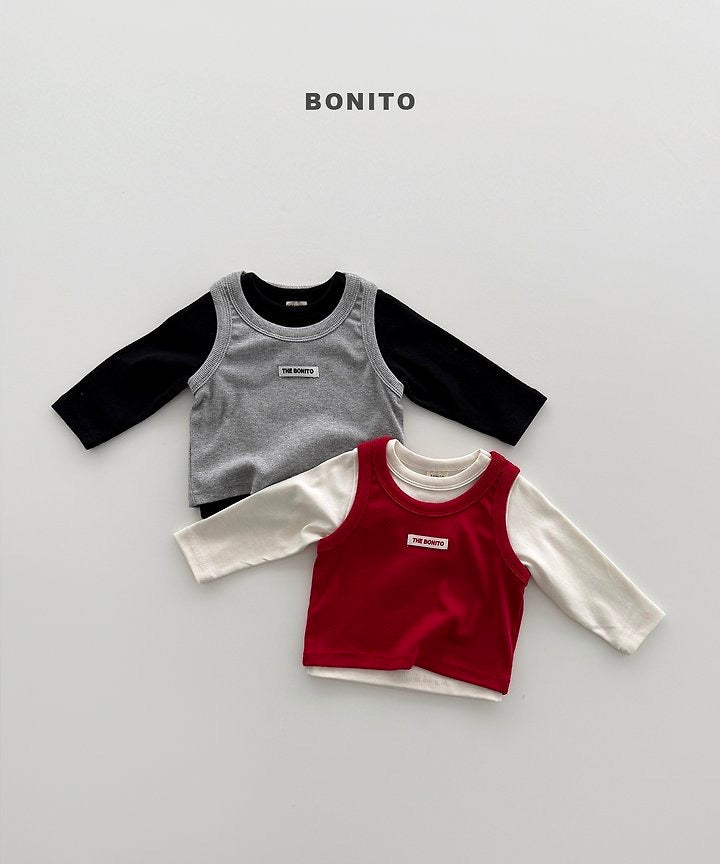 Tee + Rib Tank Top Set-BONITO-63