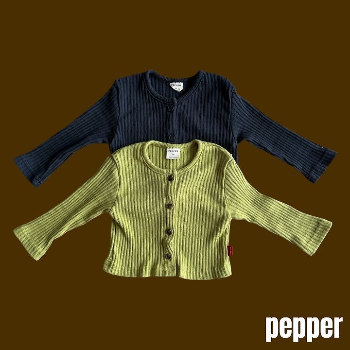 Beatles Rib Cardigan-pepper-9