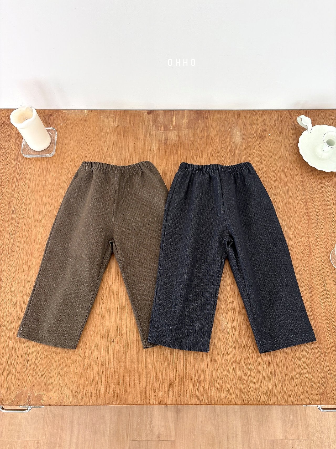 Herringbone Denim Pants-ohho-19