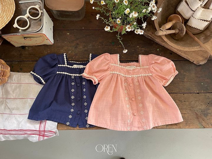 Eloise Linen Blouse- OREN /2- 30