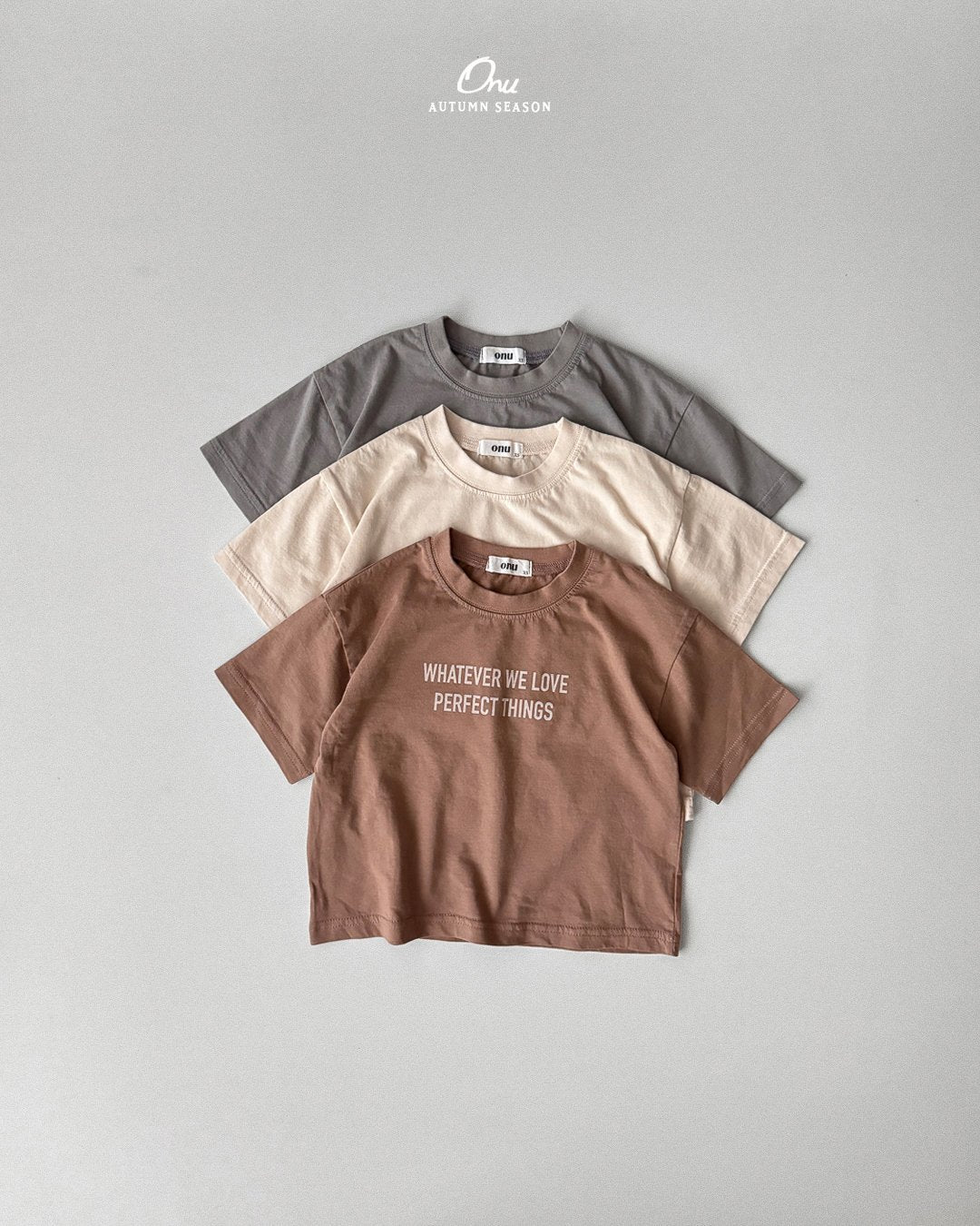 Lettering Short Sleeve Tee-ONU-45