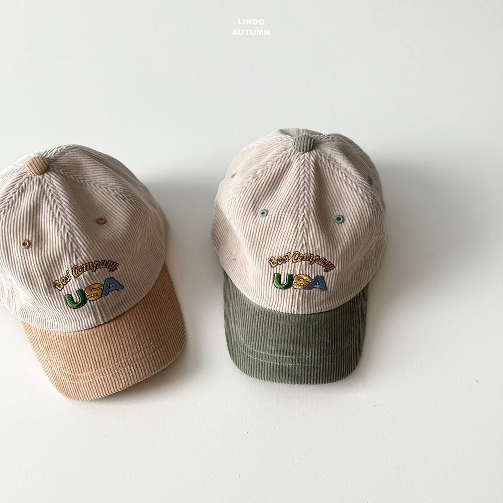 Corduroy Ball Cap-LINDO-41