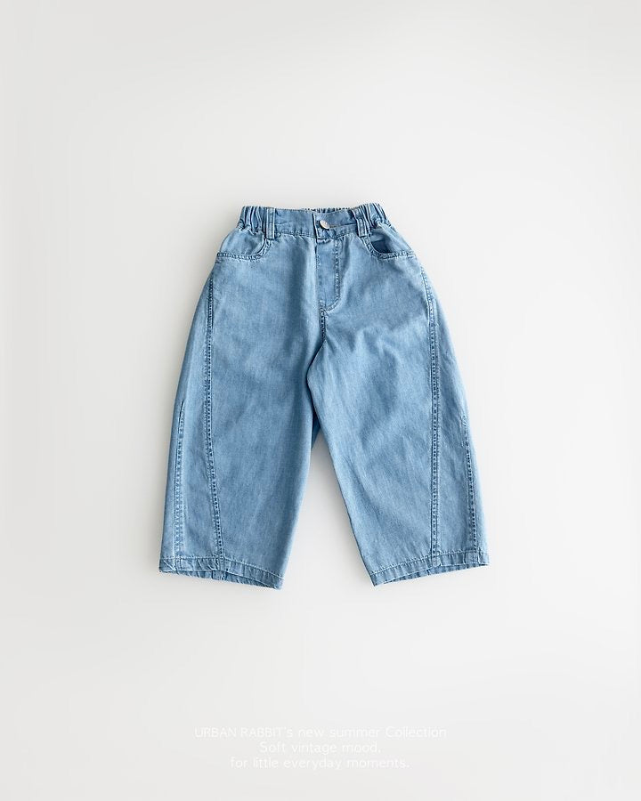 Denim Barrel Pants -URBAN RABBIT-20