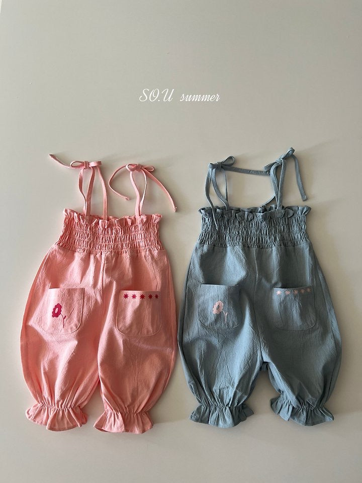 pocket smock jumpsuit-SO.U-13